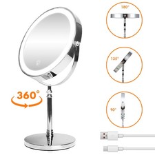 Double sided Makeup Mirror 1X