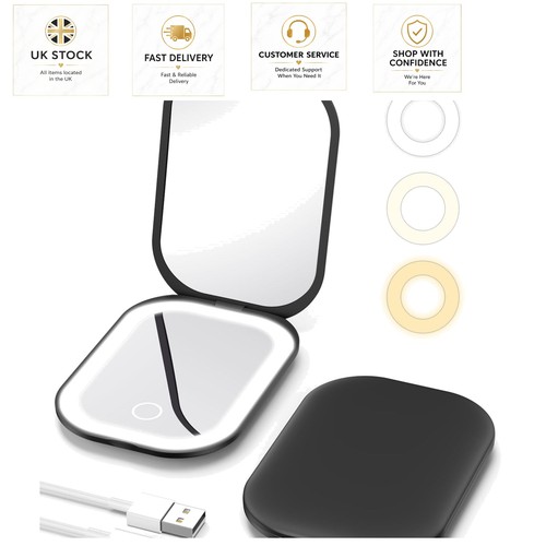 Rechargeable lighted makeup - lighted,