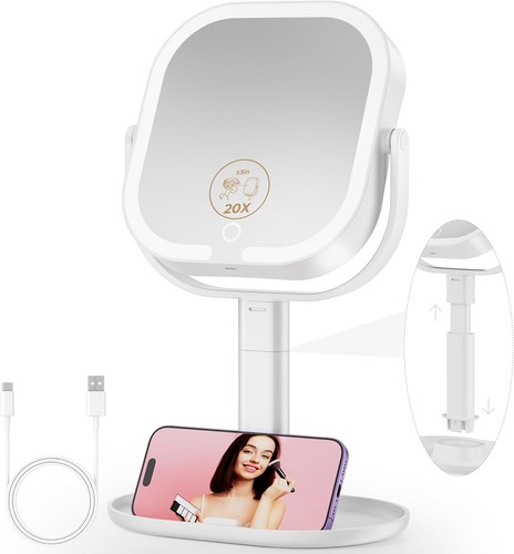 Magnifying mirror with light - magnifying,