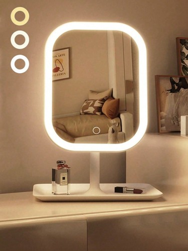 Led makeup mirror with - led, light