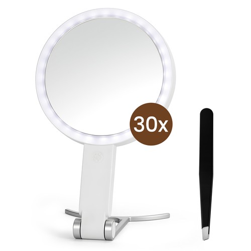 Magnifying mirror with light - magnifying,